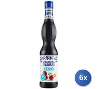 6x Paquete Múltiple Fabbri Sirope Cero Amarena Ml 560 Envase Vidrio