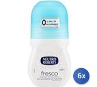 6X Paquete Neutro Roberts Fresco 50 Ml