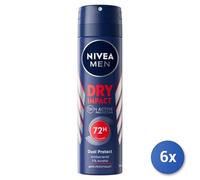 6x Paquete Nivea Desodorante Spray Dry Impact Men