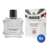 6X Paquete Proraso Bálsamo Después De Afeitar Pieles Sensibles 100 Ml