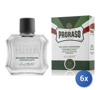 6X Paquete Proraso Bálsamo Después De Afeitar Refrescante 100 Ml