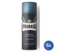 6X Paquete Proraso Espuma De Afeitar Protectora 400 Ml