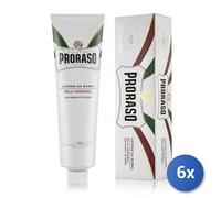 6X Paquete Proraso Jabón De Afeitar En Tubo Para Pieles Sensibles 150 Ml