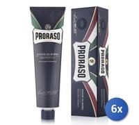 6X Paquete Proraso Jabón De Afeitar En Tubo Protectora 150 Ml