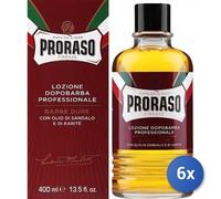 6X Paquete Proraso Loción After Shave Barbas Duras Ml 400