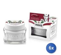6x Paquete Proraso Tarro Pre-Afeitado Pieles Sensibles Ml 100