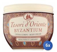 6x Paquete Tesoros De Oriente Crema Corporal Tarro 300 Ml. Bizancio