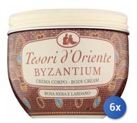 6x Paquete Tesoros De Oriente Crema Corporal Tarro 300 Ml. Bizancio