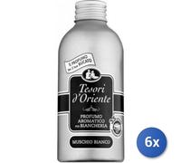 6x Paquete Tesoros De Oriente Perfume Ropa 250 Ml. Almizcle Blanco