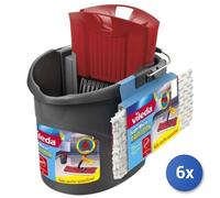 6X Paquete Vileda Supermocio Revolución Sistema A Mopa Y Cubo Individual