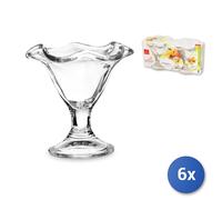 6x Paquetes 2 Copas De Postre De Vidrio Primavera Transparente Bormioli Rocco