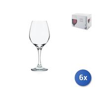 Paquete De 6 Copas De Vino Tinto Marca Pasabahce Modelo Amber 36,5 Cl