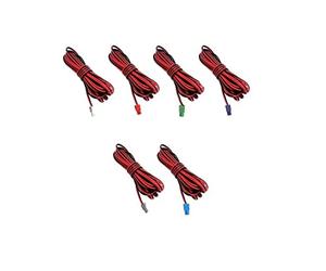 6X Pcs Cables de Altavoz Speaker Sound Red Black Wires Cords Cables Compatible with Samsung Home Cinema