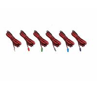 6X Pcs Speaker Sound Red Black Wires Cords Cables Compatible For Sony Home Cinema Theater