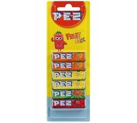 6x PEZ Rellenos 6 Piezas Paquete Sabor a Frutas Caramelos Para Dispensador (36