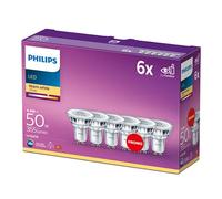 6x Philips Lamps LED GU10 4.6W 355Lm warm white No 8718696586013