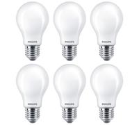 6X Philips LED A60 Bombillas Lámpara 10,5W = 100W E27 Mate 1521lm Blanco Neutro