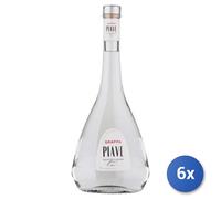 6x Piave Grappa Cuore Stock 40% Vol Transparente 700 Ml