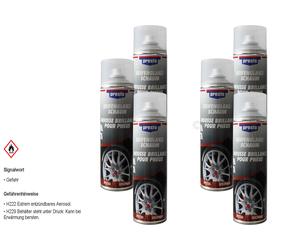6x Presto Brillo De Neumáticos Cuidado Limpiador Espuma 500ml Spray Lata