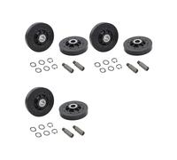 6x RB170002 Kit de Rodillos para Secadora, Rodillos de Soporte para Tambor de Secadora, Kit de Rodillos para Secadora para Secadoras Speed Queen
