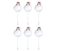 6x/set Snowman Ballpoint Pen De 0.7 Mm De Navidad Suministros La Oficina La Escuela Creativa Escuela Dibujos Animados Creativos
