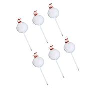 6x/set Snowman Ballpoint Pen De 0.7 Mm De Navidad Suministros La Oficina La Escuela Creativa Escuela Dibujos Animados Creativos
