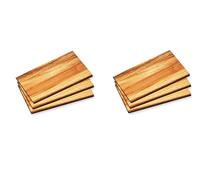 6x tabla de desayuno 6 tablas de desayuno tabla de comedor de madera de acacia Kesper