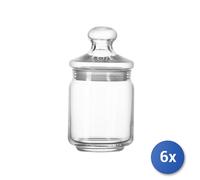 6x Tarros De Vidrio Luminarc Club Transparente Lt 2