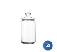 6x Tarros De Vidrio Luminarc Club Transparente Lt1