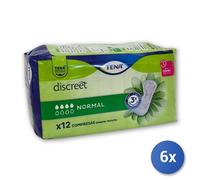 6x Tena Lady Normal Import 12 Pzs.