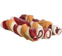 6x Trixie Denta Fun Barbacoa Pollo Rollos de Masticar 12 cm, 18 St./6 x 105 g
