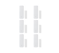 6X TUYA Zigbee 3.0 Sensor de Puerta de Ventana Inteligente ZigBee 3.0 Conexión Inalámbrica Multifuncional para Echo Hub SmartLife App