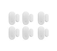 6X Tuya Zigbee Sensor de Puerta y Ventana Automatización del Hogar Inteligente Protección de Seguridad Aplicación Smartlife Alarma Control Remoto