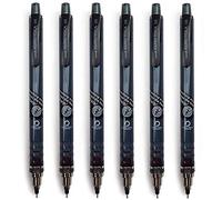 6X Uni-Ball Kuru Toga Auto Afilado Lápiz Mecánico - 0.5mm - Humo Barril