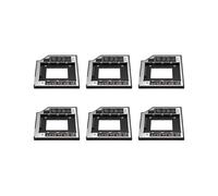 6X Universal 2Nd Hdd Ssd Caddy de Disco Duro de 9,5 mm para la Bahía Óptica de Cd / Dvd-Rom para el Soporte del Disco Duro Sdd Sataii Sdd