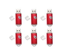 6X Usb 2.0 Flash Memory Stick Pen Drive Almacenamiento Thumb Color de Pulgar: Rojo Capacidad de Memoria Flash: 512 Mb