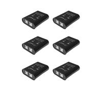 6X USB Dispositivo para Compartir Impresora, Impresora 2 en 1, Convertidor de Concentrador Divisor Conmutación Kvm Manual Puertos, Negro
