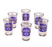 6x Vaso De Té Orient Marruecos Azul - Set De 6