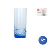 Set de vasos bormioli rocco america'20s azul 6 unidades vidrio (490 ml) 8004360093926 s2706183 bormioli rocco