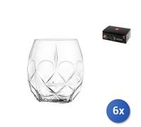 6X Vasos De Vidrio Transparente Alkemist CL38, RCR