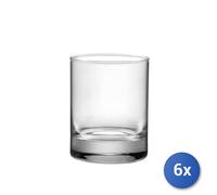 6X Vasos De Vidrio Transparente Gina FB CL30