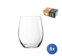 6X Vasos De Vidrio Transparente Primary CL35, Arc