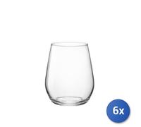 6X Vasos Dof De Vidrio Transparente Electra Cl38