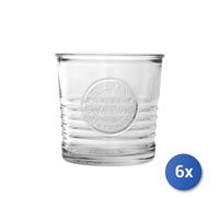 6X Vasos Dof De Vidrio Transparente Officina1825, 30Cl