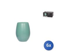6X Vasos Primarios De Vidrio Verde Jade, 36Cl