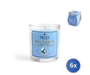 6x Velas Price's Freshair Antitabaco 30h
