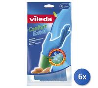6x Vileda Guantes Confort Extra 8.5-9 L