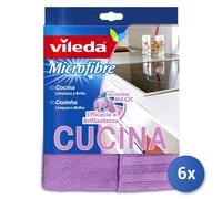 6x Vileda Paño De Microfibra Para Cocina