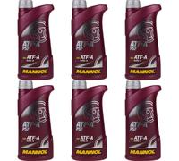 6x1 Litro Original MANNOL Aceite Hidráulico ATF-A PSF