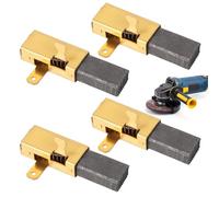 6x11x16,5 mm Cepillos de carbono de alta calidad compatibles con FESTOOL TS55, TS75, AP55EB, AP65EB, AT55E, AT65EB con soporte de conexión de metal Alta resistencia y larga duración (4 piezas)